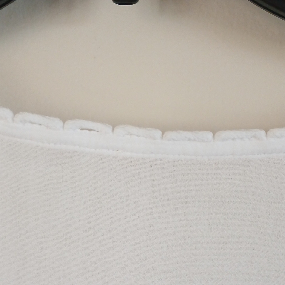 Soft Surroundings White Embroidered Boho Tunic Top/Swimsuit cover-up Large - Picture 11 of 16
